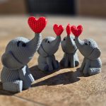 فیل قلبی طرح بافتنی - تصویر 4