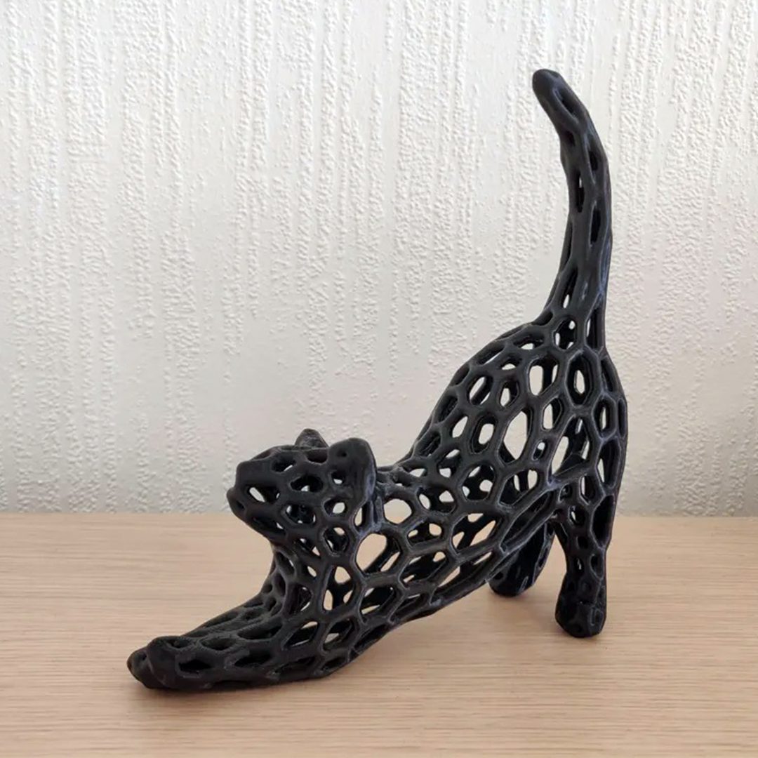 1419-1 مجسمه گربه با الگوی موزاییک کاری ورونوی - تصویر 1