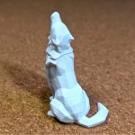 مجسمه گرگ چند ضلعی زوزه‌کش - تصویر 4