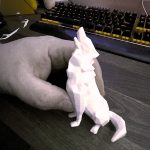 مجسمه گرگ چند ضلعی زوزه‌کش - تصویر 7